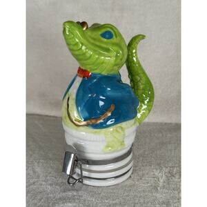 Contained Art Porcelain Airtight Jar Professor Croc 250mL Ceramic Spice Storage
